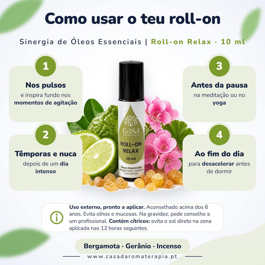 Roll-on Relax – Equilíbrio Emocional e Relaxamento Natural | Casa d'Aromaterapia
