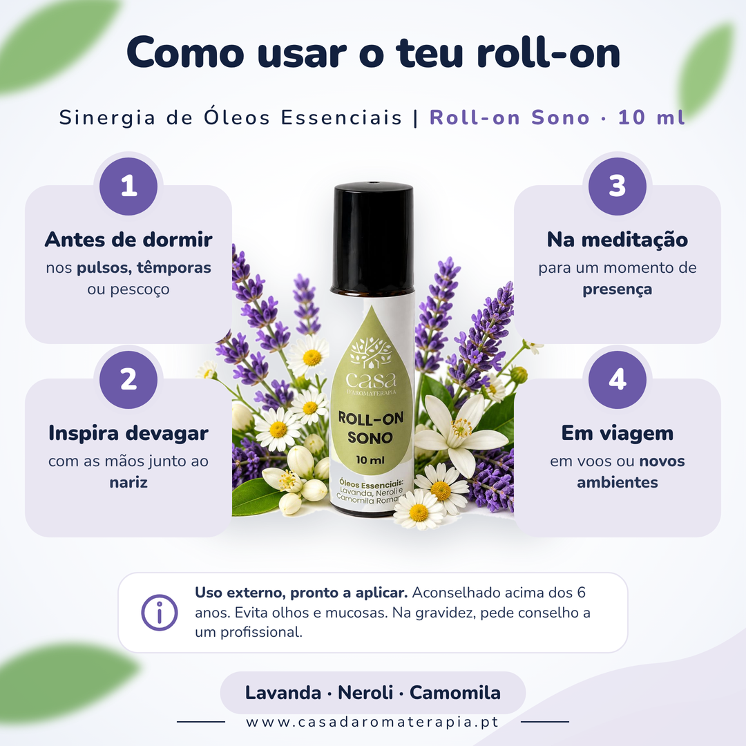 Roll-on Sono – Relaxamento Natural e Sono Tranquilo | Casa d'Aromaterapia