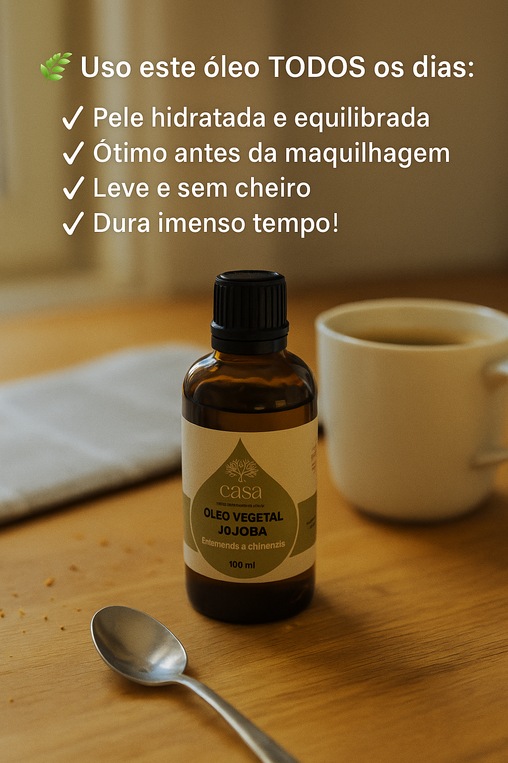 Óleo Vegetal de Jojoba  | Simmondsia Chinensis | 100ml