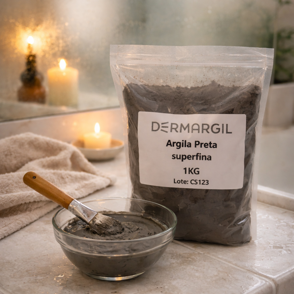 Argila Preta Superfina em Pó