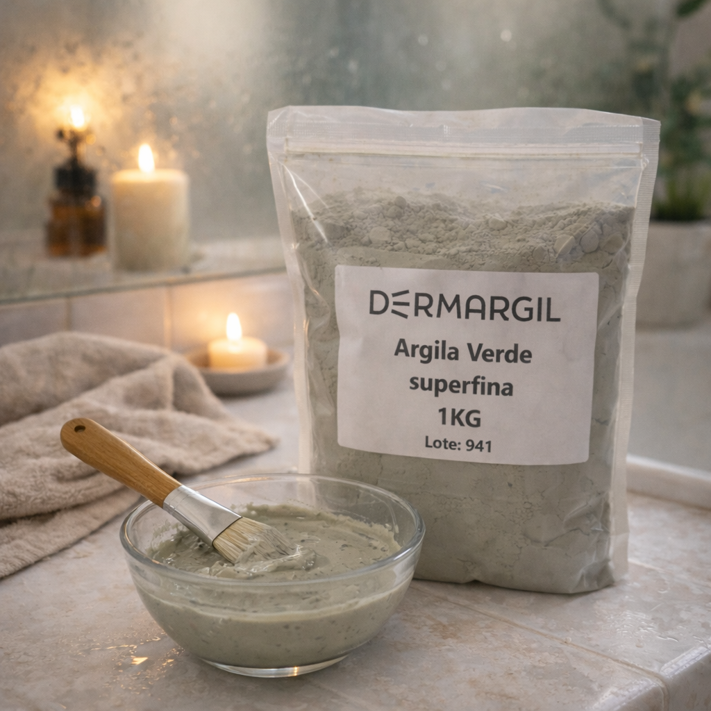 Argila Verde Superfina em Pó - 1kg