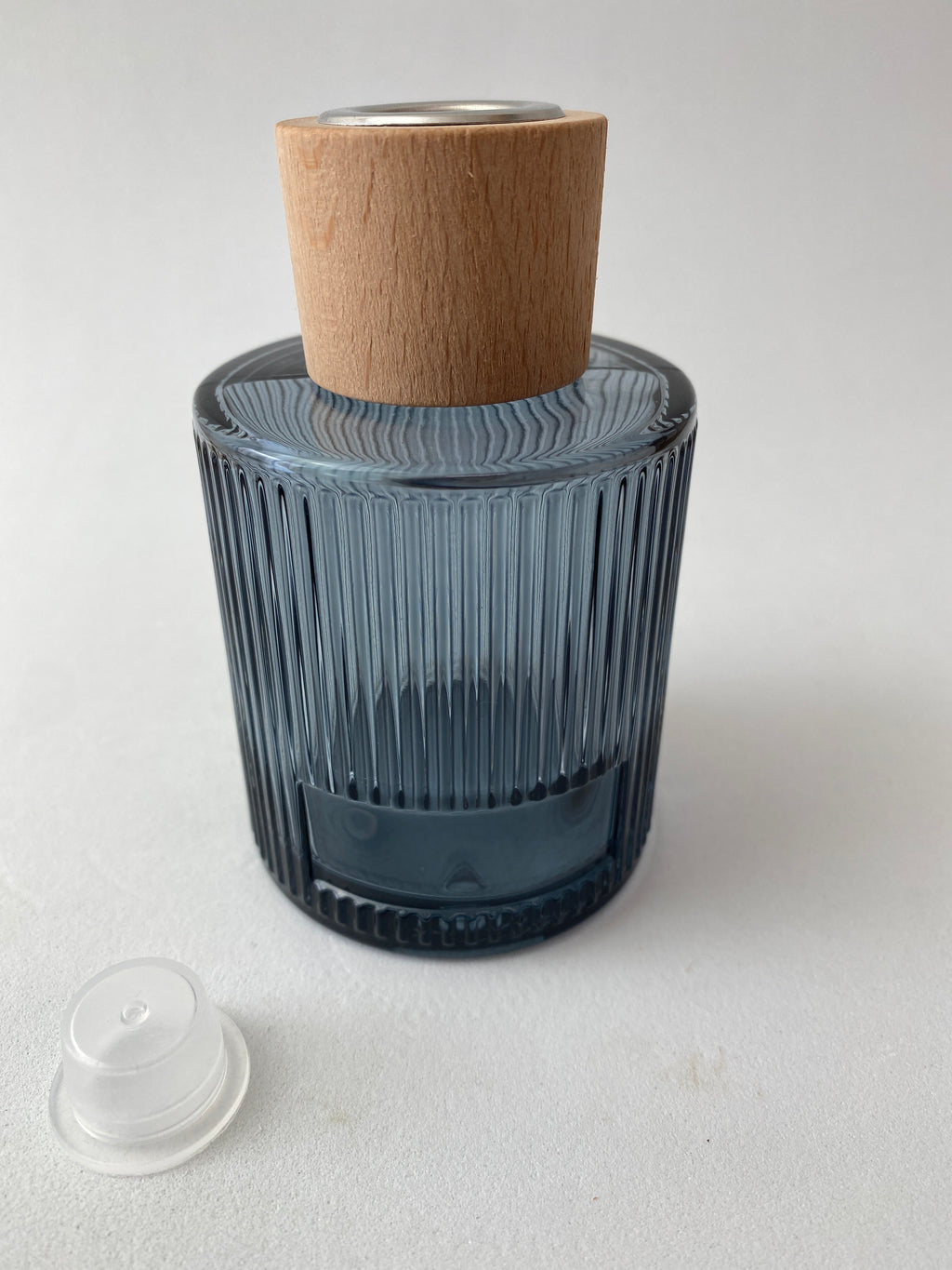 Frasco de Vidro Azul e Tampa para Mikado ***