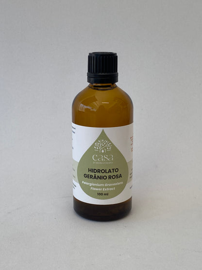 Hidrolato de Gerânio 100ml – Casa d'Aromaterapia