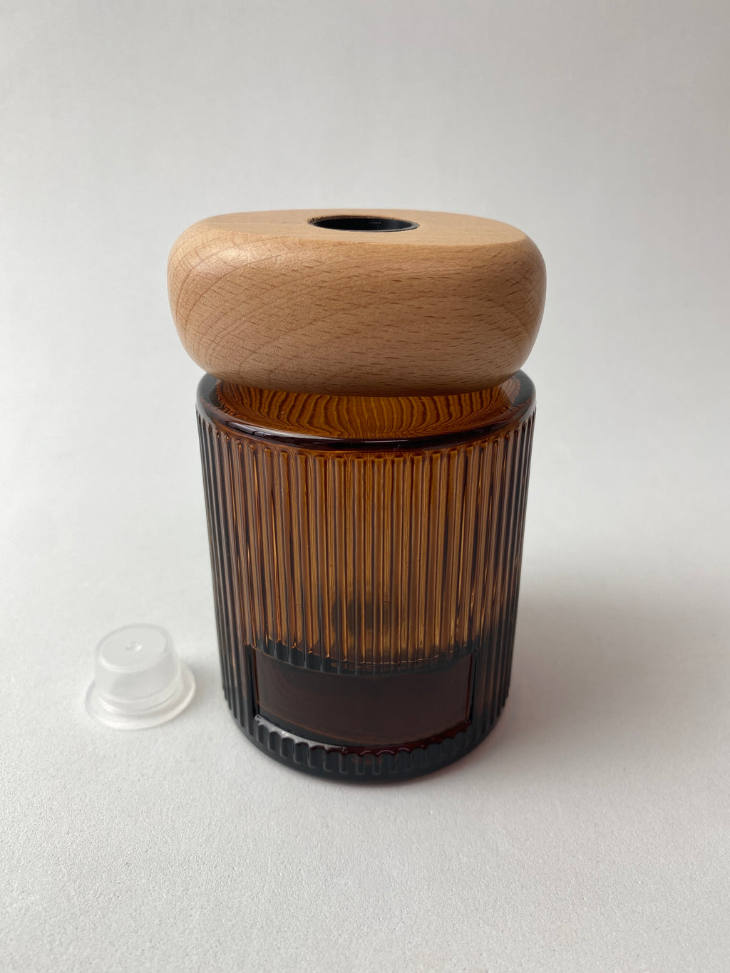 Frasco de Vidro Âmbar e Tampa para Mikado ***