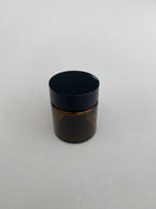 Boião em vidro ambar