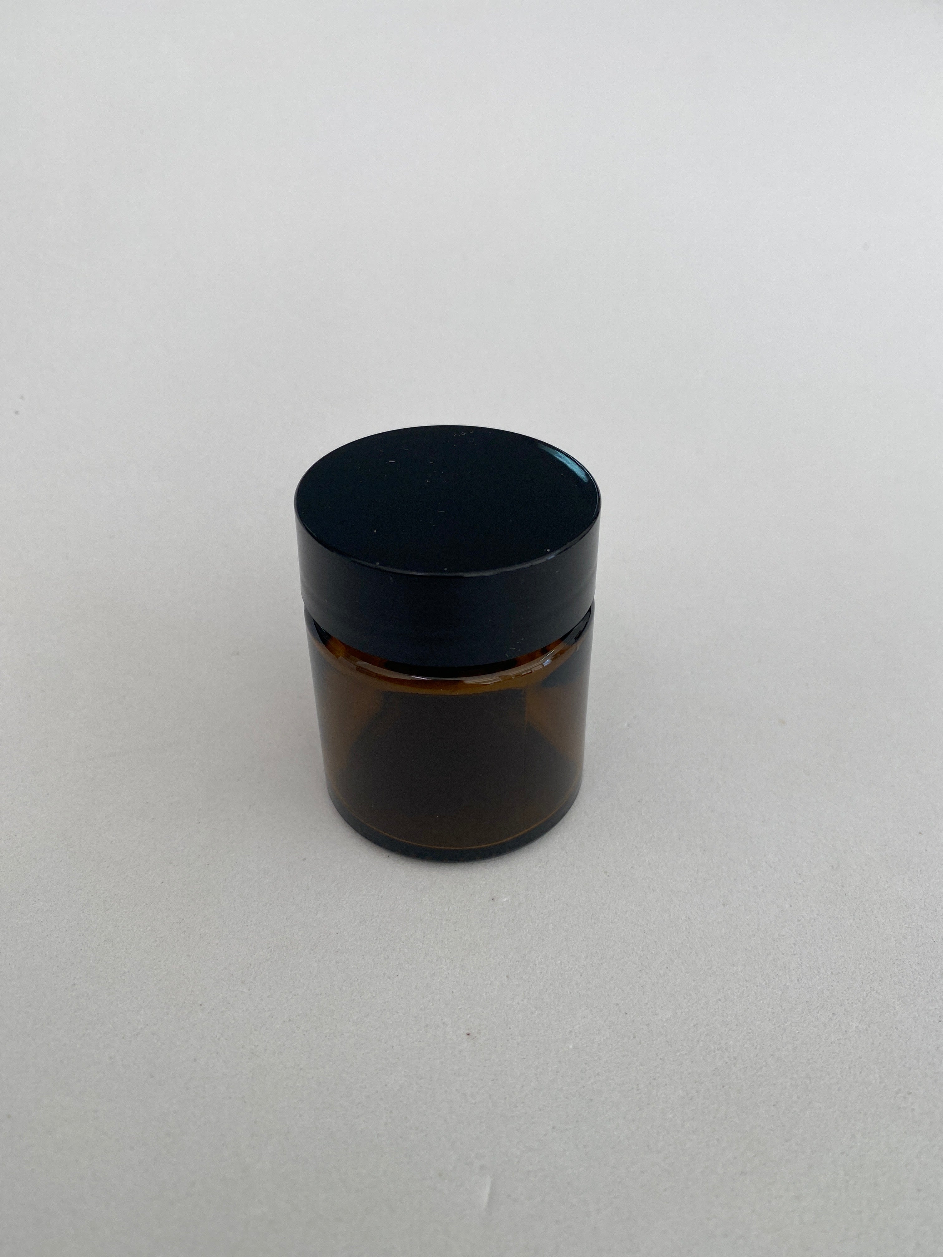 Boião em vidro ambar