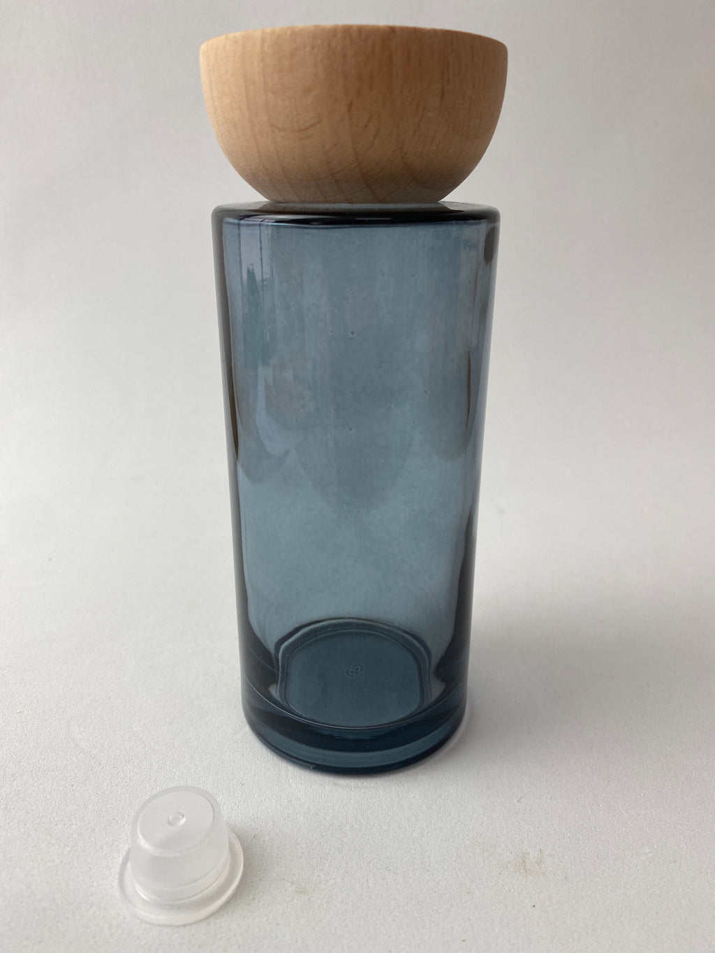 Frasco de Vidro Azul e Tampa para Mikado ***