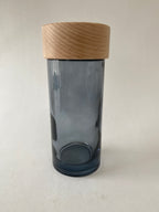 Frasco de Vidro Azul e Tampa para Mikado ***