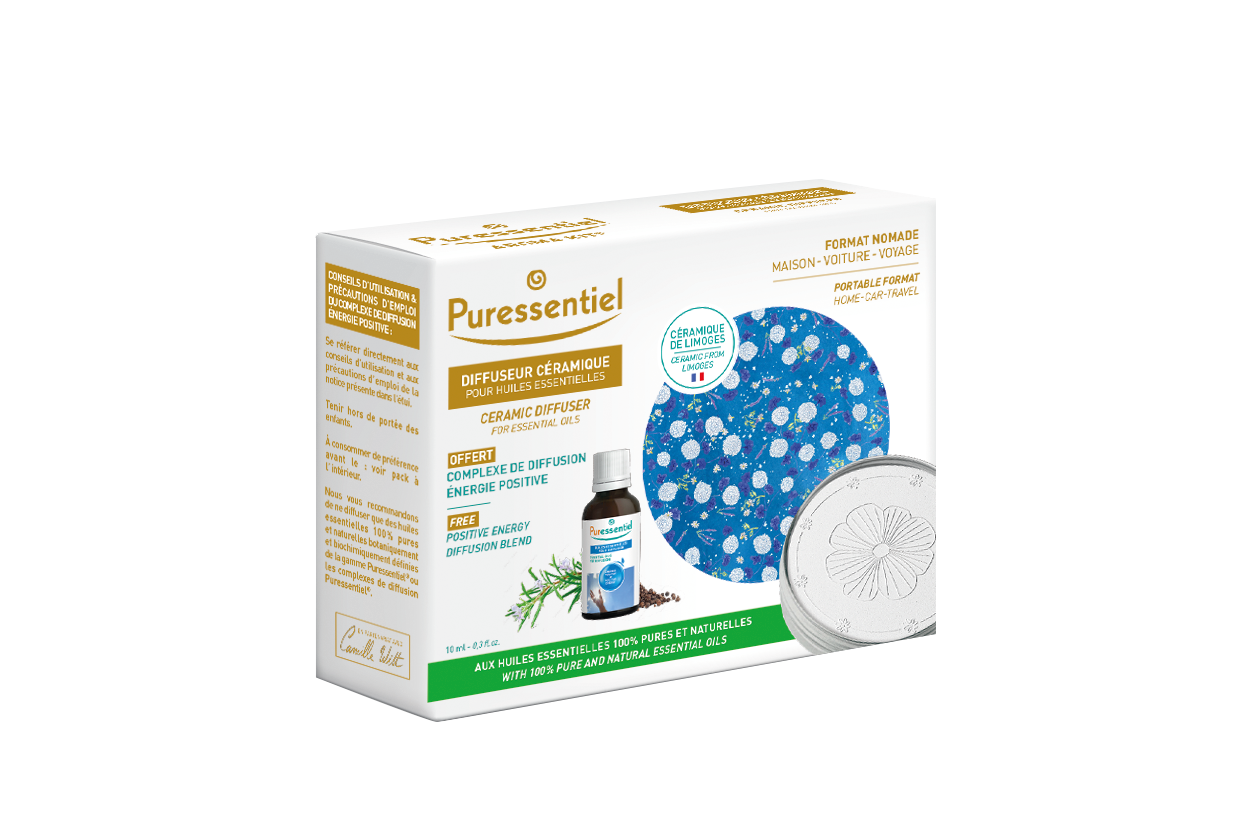 Difusor de Cerâmica + Mistura Energia Positiva 10ml