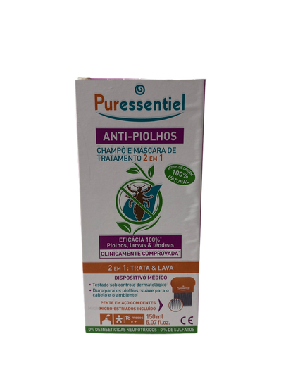 Anti-Piolhos Champô Máscara de Tratamento 2 em 1 - 150ml