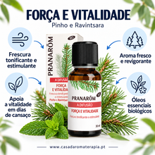Óleos essenciais para difusor 30ml bio | Força e Vitalidade Pranarôm