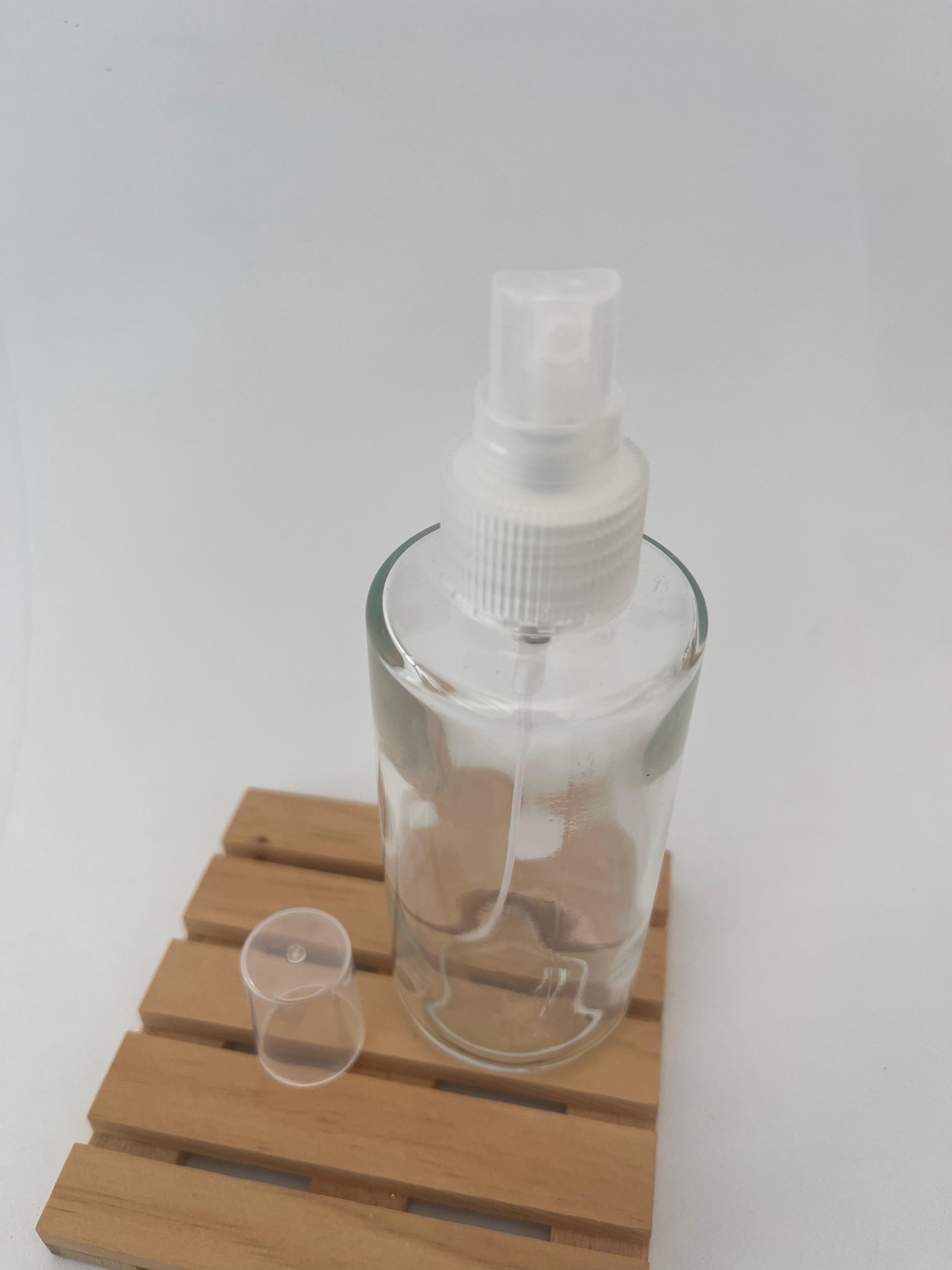 Frasco 125ml de Vidro Transparente com Bomba Spray ***