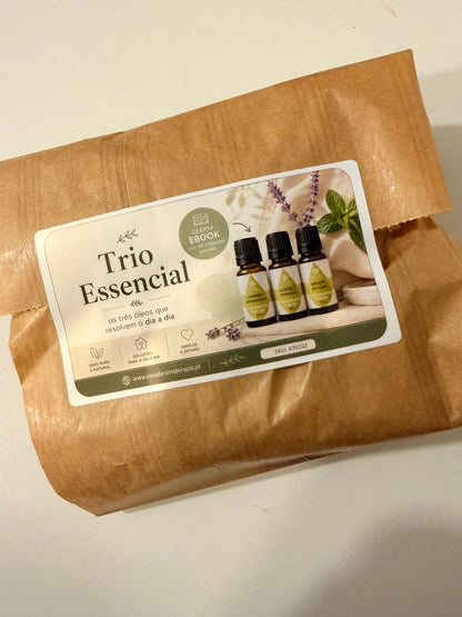 Trio Essencial | Lavanda, Hortelã-Pimenta e Árvore do Chá | BIO 10ml | Casa d'Aromaterapia