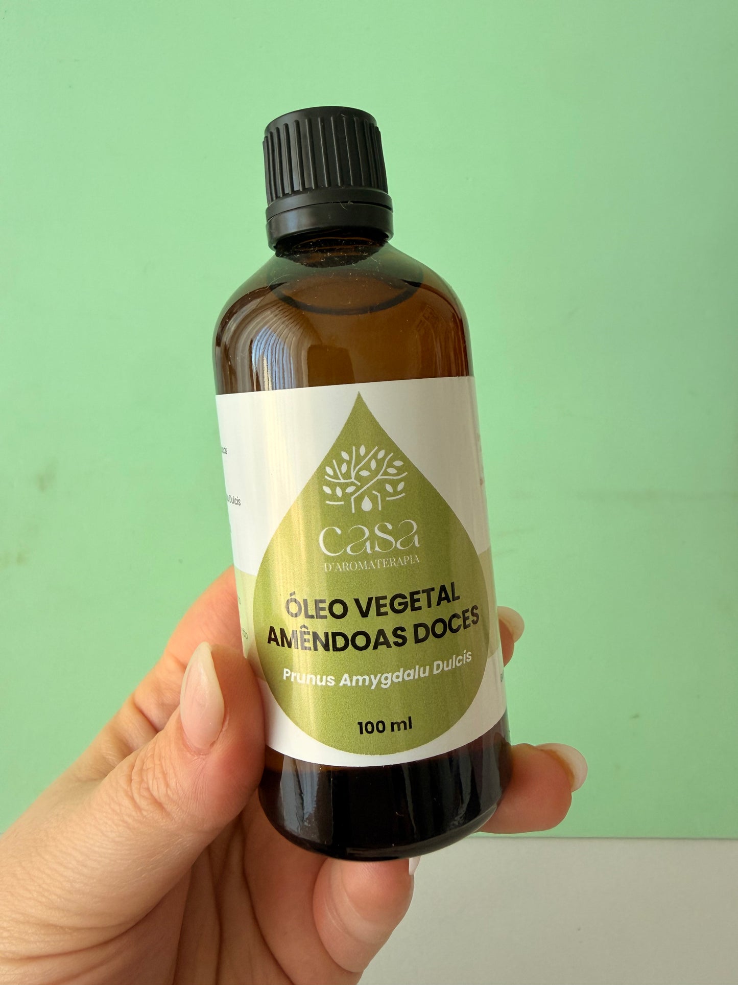 Óleo Vegetal de Amêndoas Doces  | Prunus Amygdalus Dulcis | 100ml  | Casa d'Aromaterapia %