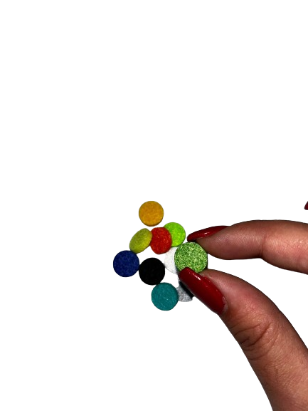10 discos coloridos para pulseira (10mm)