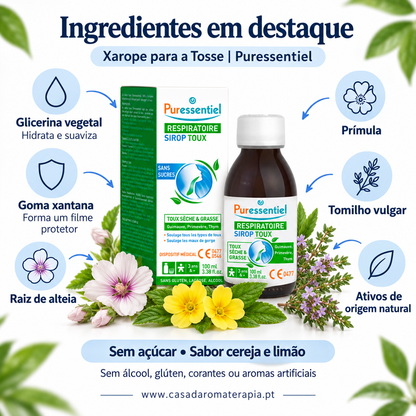 Xarope para a Tosse Sem Açúcar - Puressentiel 100 ml