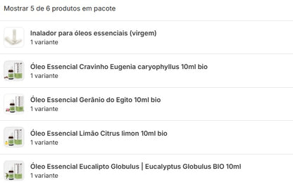 Kit Treino Olfativo + Bolsa
