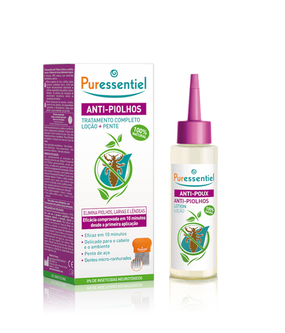 Anti-Piolhos Loção + Pente 100ml .
