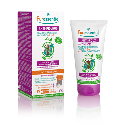 Anti-Piolhos Champô Máscara de Tratamento 2 em 1 - 150ml