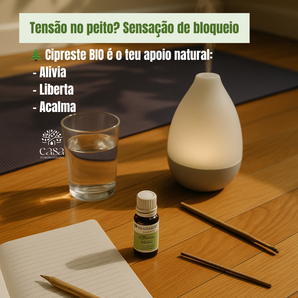 Óleo Essencial de Cipreste | Cupressus sempervirens 5ml bio