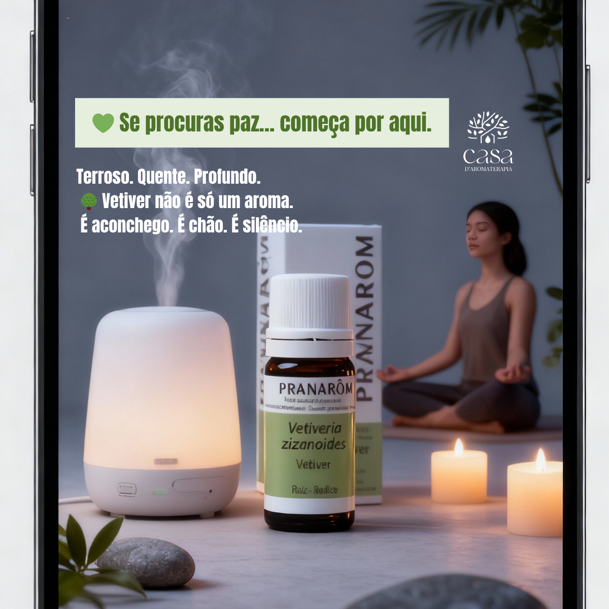 Óleo Essencial Vetiver | Vetiveria zizanoides | 5ml