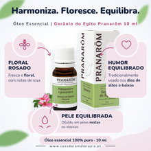 Óleo Essencial de Gerânio do Egito | Pelargonium graveolens | 10ml | Pranarôm
