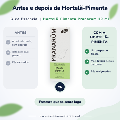 Óleo Essencial de Hortelã-Pimenta | Mentha piperita | BIO | 10ml | Pranarôm