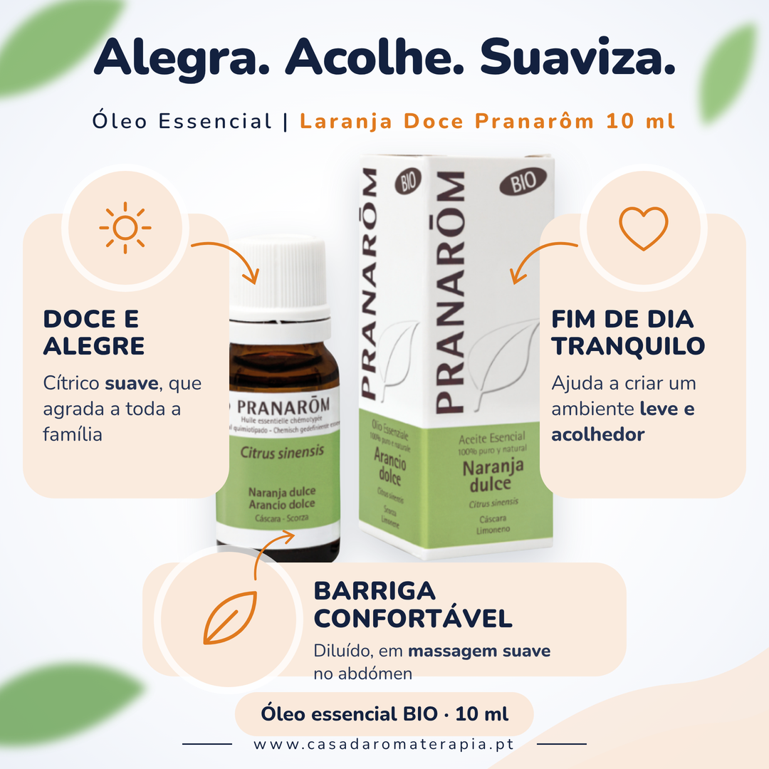 Óleo Essencial de Laranja Doce | Citrus sinensis | BIO | 10ml | Pranarôm