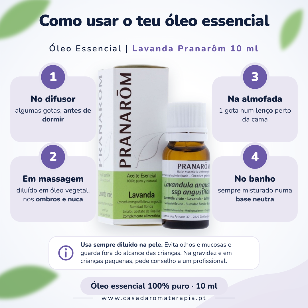 Óleo Essencial de Lavanda | Lavandula angustifolia | BIO | 10ml | Pranarôm
