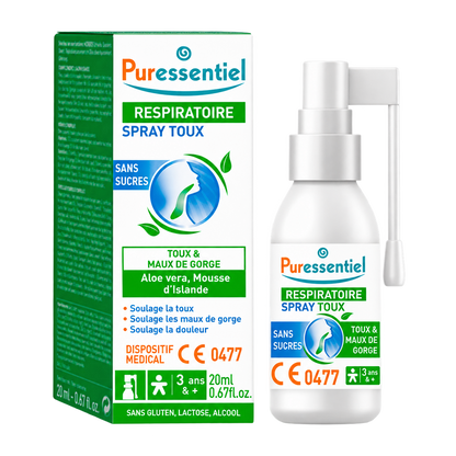 Spray para a Tosse Sem Açúcar - Puressentiel 20 ml