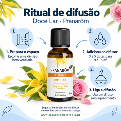 Óleos essenciais para difusor 30ml bio | Doce Lar Pranarôm