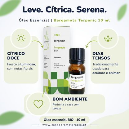 Bergamota Terpenic: benefícios