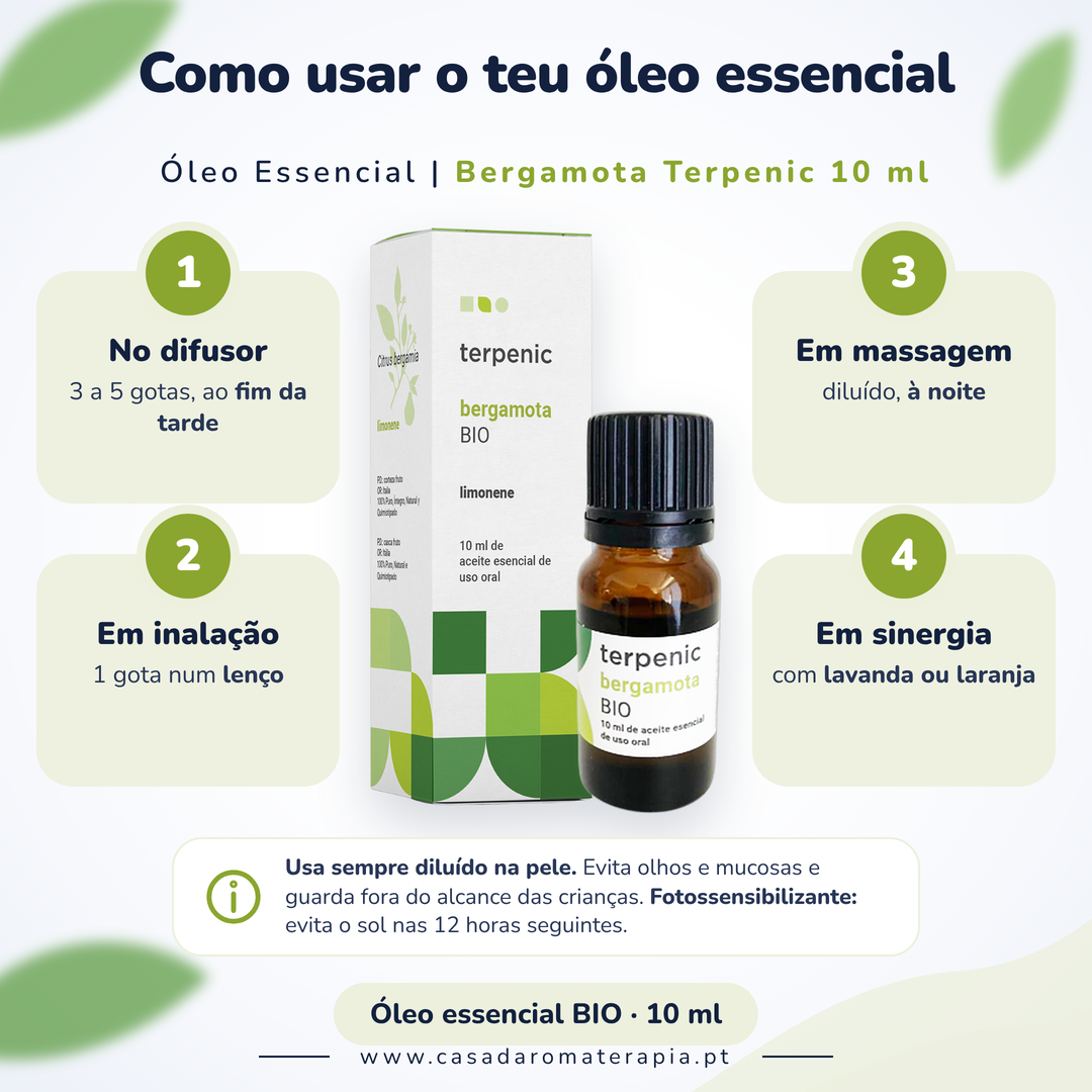 Bergamota Terpenic: como usar
