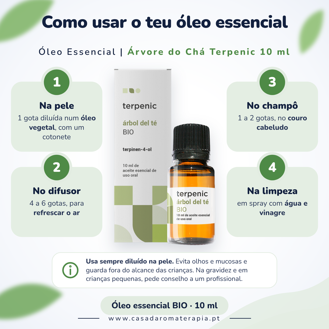 Árvore do Chá Terpenic: como usar
