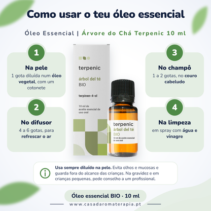 Árvore do Chá Terpenic: como usar