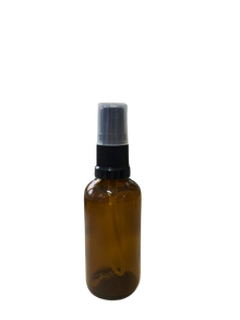 Frasco Vidro Ambar com Spray Preto