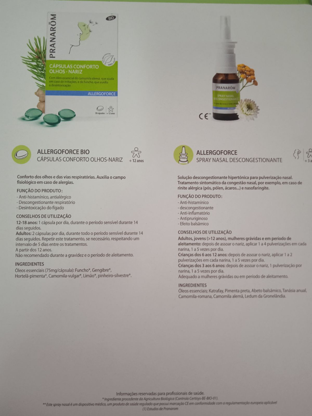 Spray nasal alergias e rinite alérgica| Allergoforce