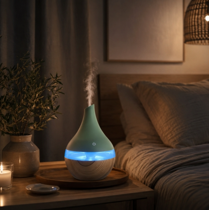 Difusor Humidificador de Óleos Essenciais por Ultrassons Aerys - USB, Reservatório 300 ml