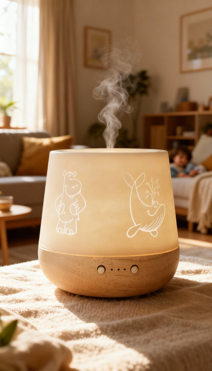 Difusor Ultrassónico para Óleos Essenciais | DOUDOU INFANTIL