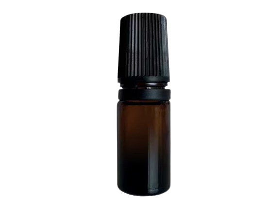 Frasco roll-on 5ml vidro ambar (esfera inox)