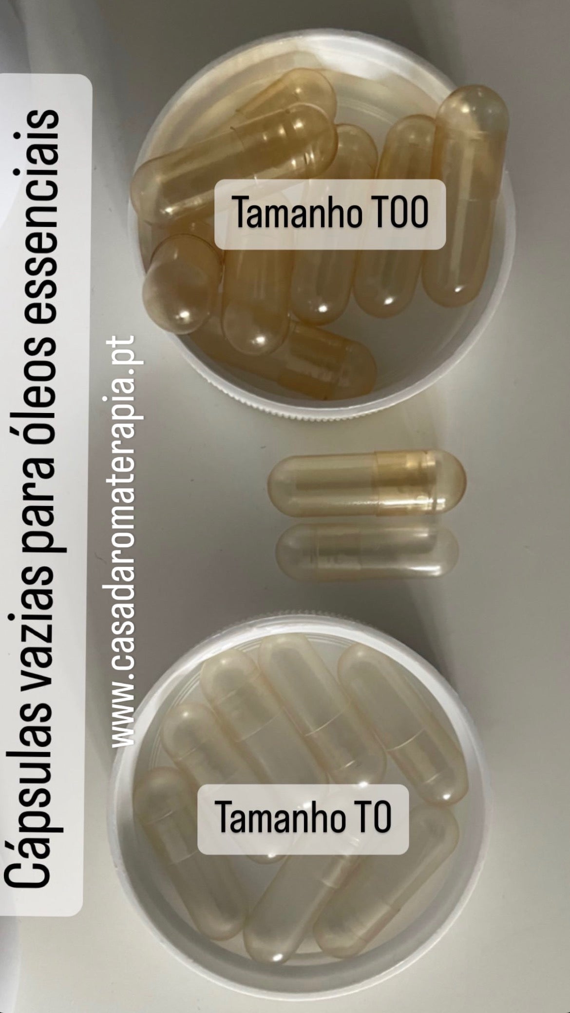 Cápsulas para óleos essenciais | vazias