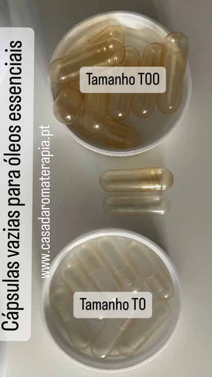 Cápsulas para óleos essenciais | vazias