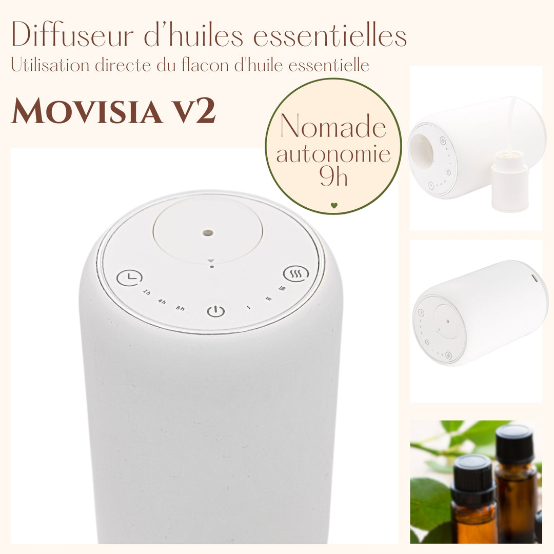 Difusor portátil para Óleos Essenciais | MOVISIA v2