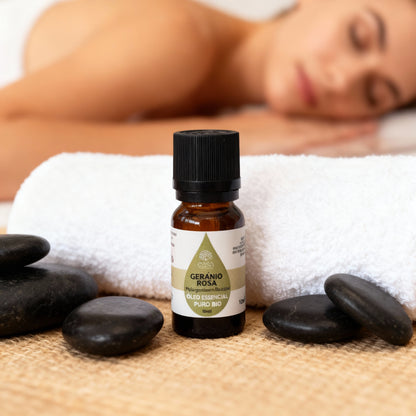 Óleo Essencial Gerânio Rosa | Pelargonium Graveolens & P/Rosa Egypt | 10ml