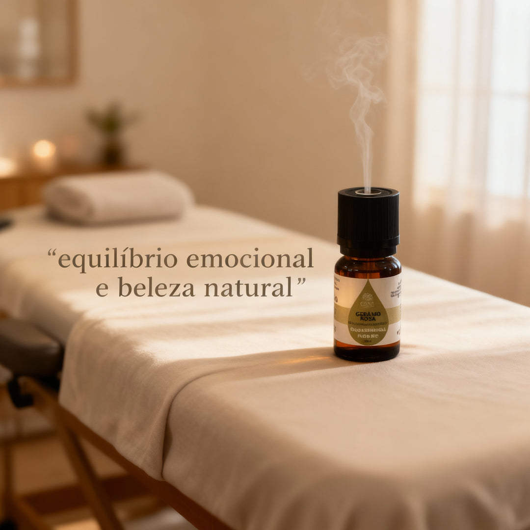 Óleo Essencial Gerânio Rosa | Pelargonium Graveolens & P/Rosa Egypt | 10ml