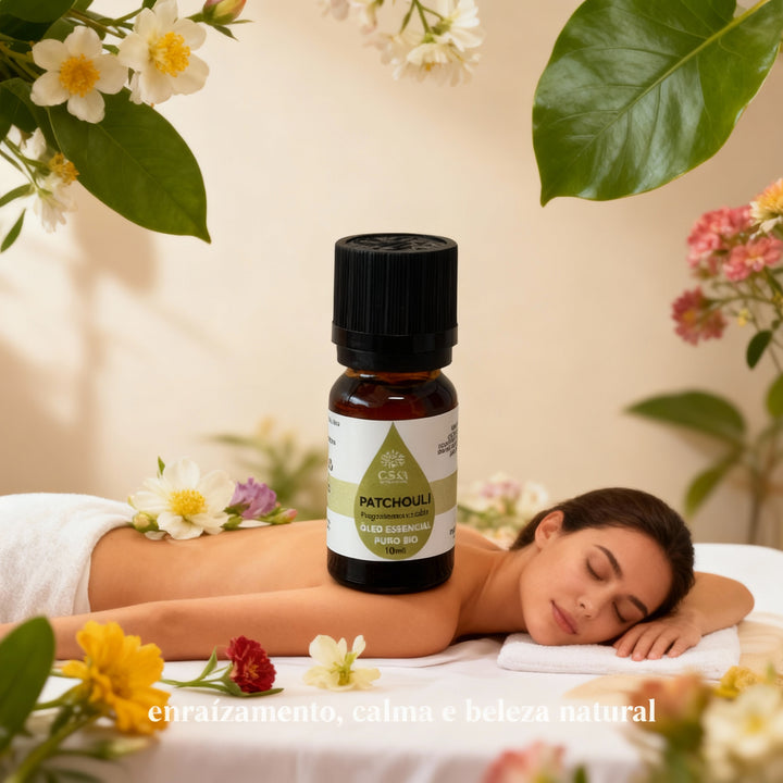 Óleo Essencial Patchouli | Pogostemon Cablin | 10ml