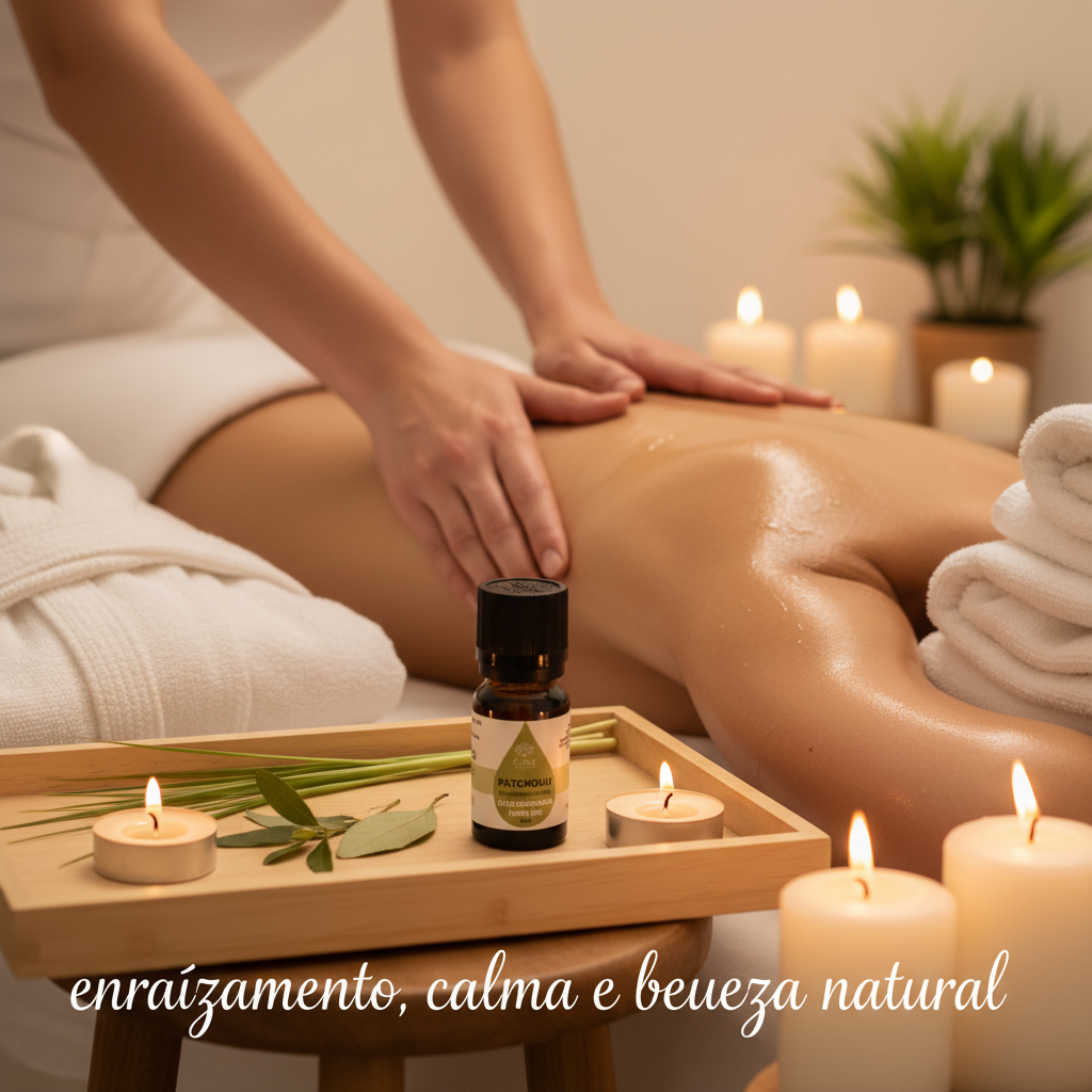 Óleo Essencial Patchouli | Pogostemon Cablin | 10ml