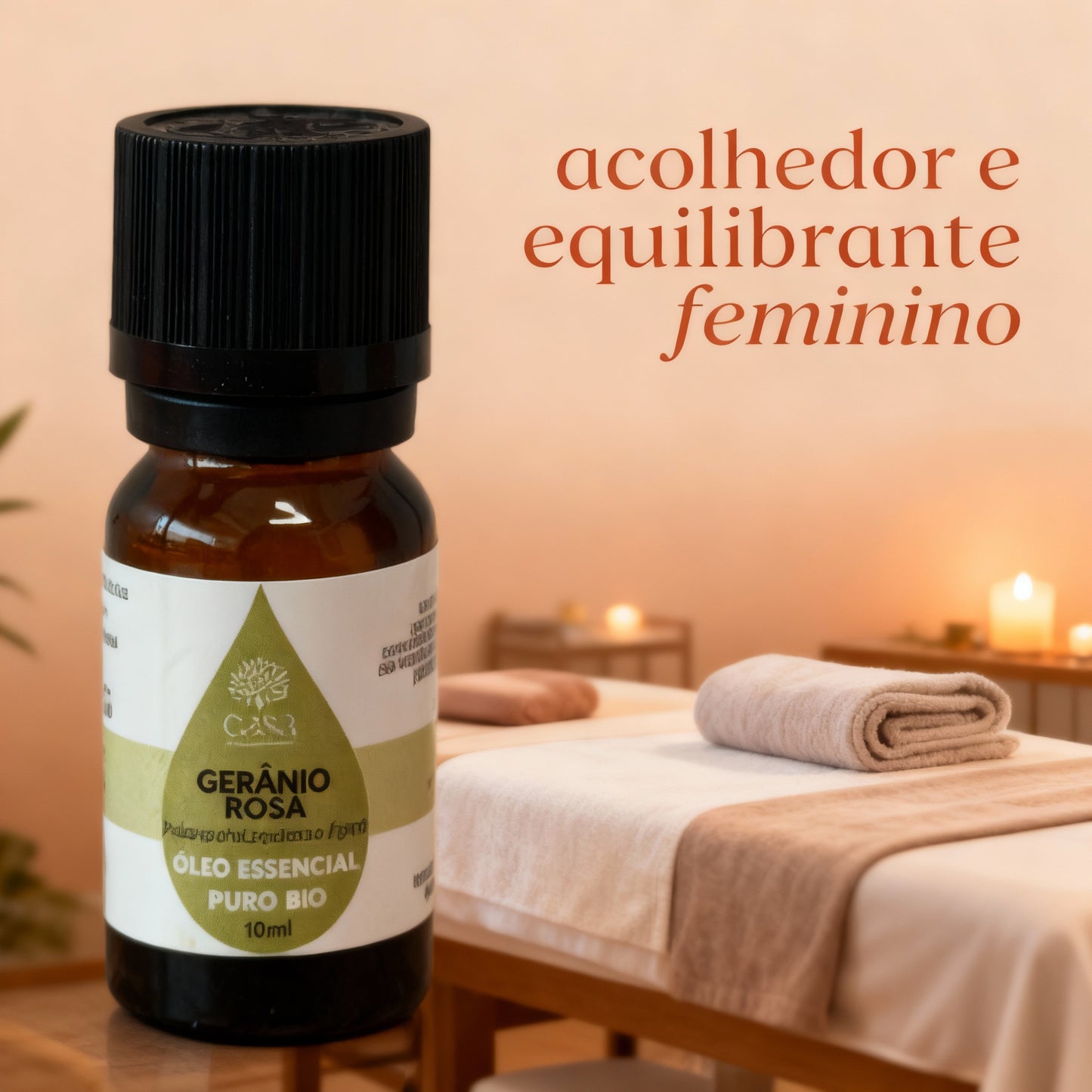 Óleo Essencial Gerânio | Pelargonium graveolens | BIO | 10ml