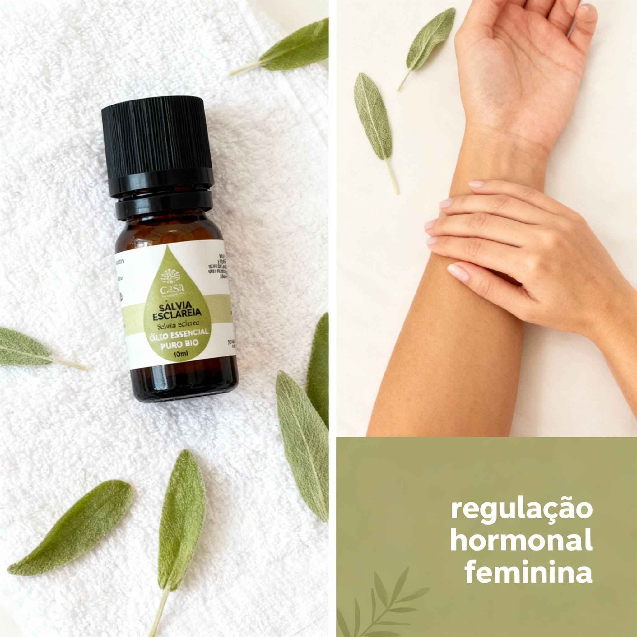 Óleo Essencial Sálvia | Salvia Sclarea | 10ml