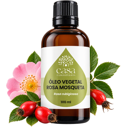 Óleo Vegetal de Rosa Mosqueta | Rosa rubiginosa | 100ml Casa d'Aromaterapia